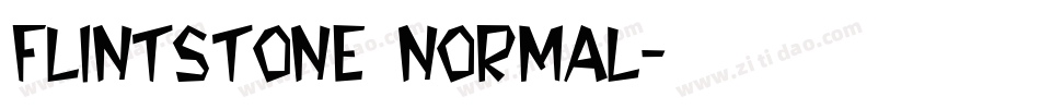 Flintstone Normal字体转换